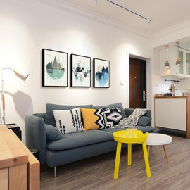 Black Framed Abstract Wall Art For Living Room Wall Decoration For Bedroom Office Wall Decor Wall Painting Abstract Geometry Wall Pictures Modern Home Decor 16"X24" Set Of 3 Piece Framed Art Prints