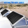 PFCTART 2 Set 114CM 0-90° Adjustable Solar Panel Brackets Tilt