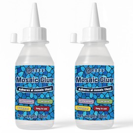 GDDP 200ml Clear Mosaic Tile Glue, Waterproof and Moisture Proof Fast Drying, for DIY Crafts, Suitable for Glass, Tile