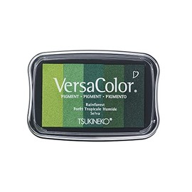 Rayher Versacolor Ink Pad 5 Colours Green Tones 4.7 x 7.5 cm