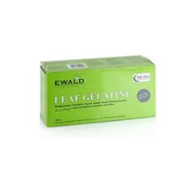 Halal Gelatine Sheets (Halal Certified Bovine Gelatine) (170 Blooms Quality), 10 Sheets, (25g)