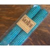 12 Inch Natural Beeswax Glitter Candles, Wild Peacock Color, Boxed