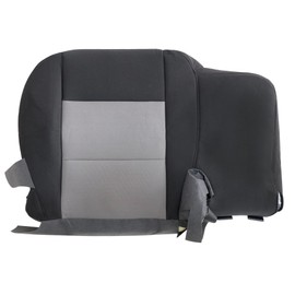 Driver Side Bottom Replacement Cloth Seat Cover Ebony Black/Med Flint Gray #RF Compatible with Ford Ranger 2003 2004 2005 2006 2007 2008 2009 2010 2011