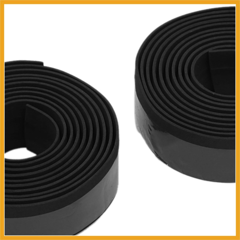 Partuto 2pcs Black Foam Anti Slip Handlebar Tape Bar Grip