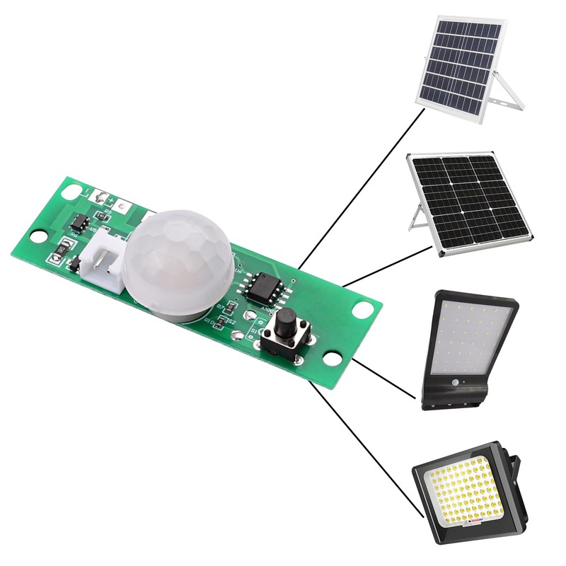 MEIRIYFA 3.7V Solar Lamp Circuit Board,Infrared Human Induction Wall Light