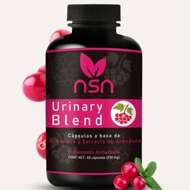 NSN | Urinary Blend - Vitaminas para el tracto Urinario | Formulado por la Dra. Friné Velázquez | con D- Manosa y Extracto de Arandano (120 cápsulas)