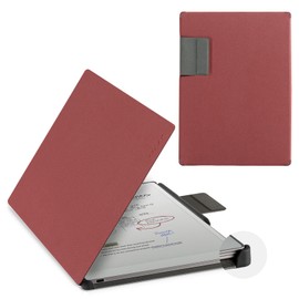 CoBak Premium Magnetic Case for 11.8" Remarkable Paper Pro 2024 Released, Smart Auto Sleep/Wake Book Folio Cover with Corner Protection and Pen Holder Strap, Dark Red