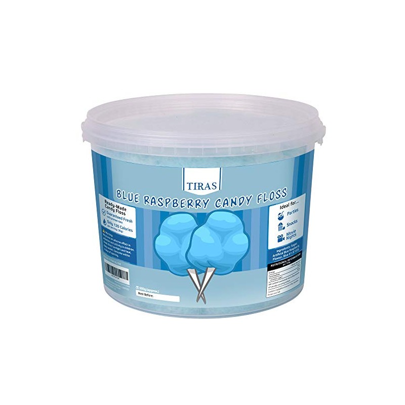 Blue Raspberry Candy Floss - Prepared Fluffy Cotton Candy, Perfect