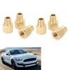 6PCs Brass Pipe Fitting Adapter 1/8 BSPT Female NPT Vehicle