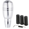 Arenbel Automatic Shifter Knob Push Button Gear Head Aluminum Car
