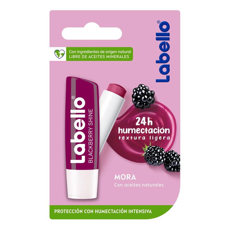 LABELLO Bálsamo labial con color Mora (4.8g) protector labial con