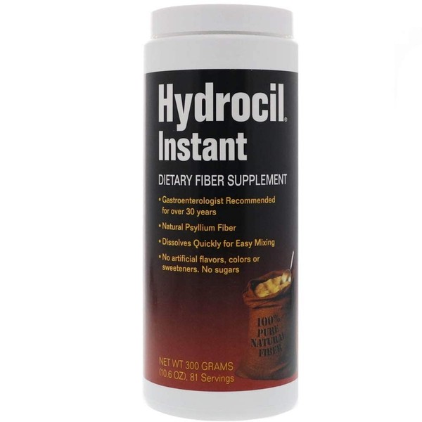 Hydrocil Instant Dietary Fiber Supplement 10.6 oz (Pack of 5)