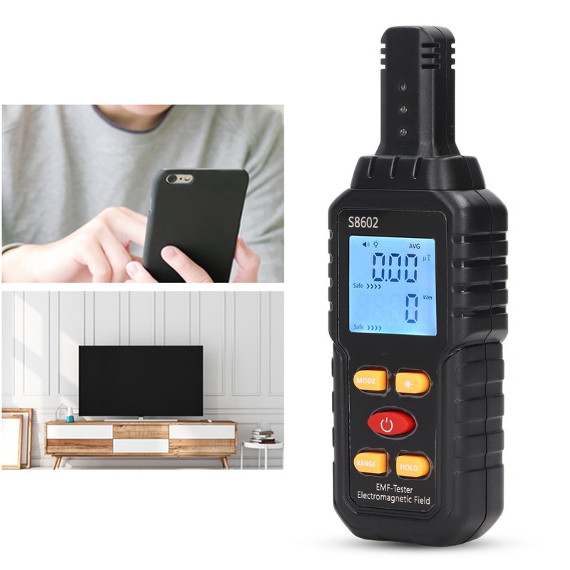 EMF Detector Electromagnetic Radiation Tester Magnetic Field Meter Digital Display