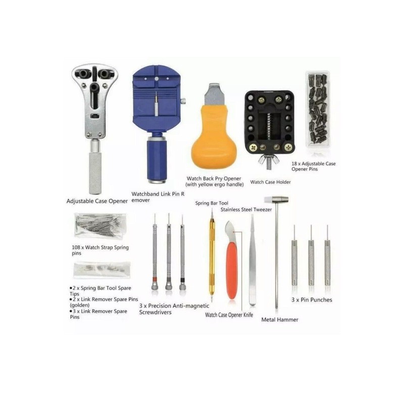WatchtoolsCo Watch Repair Kit Professional Watchmaker Back Case Remover Opener