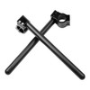 HIYOYO Motorcycle Clip-On 7/8'' Handlebars 41MM Fork Tube Handle Bar