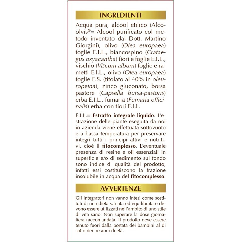 Dr Giorgini Olivis liquido alcoolico, 100 ml - Dr. Giorgini,
