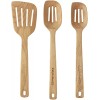 Calphalon 3pc Solid Wood Cooking Utensils Set Slotted Spoons Turner