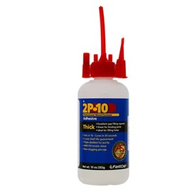 FastCap 2P-10 Thick 10 oz/283g. Instant Wood Adhesive, Two-Part Ten-Second Adhesive, 10 oz. Activator Sold separetly (One Bottle)