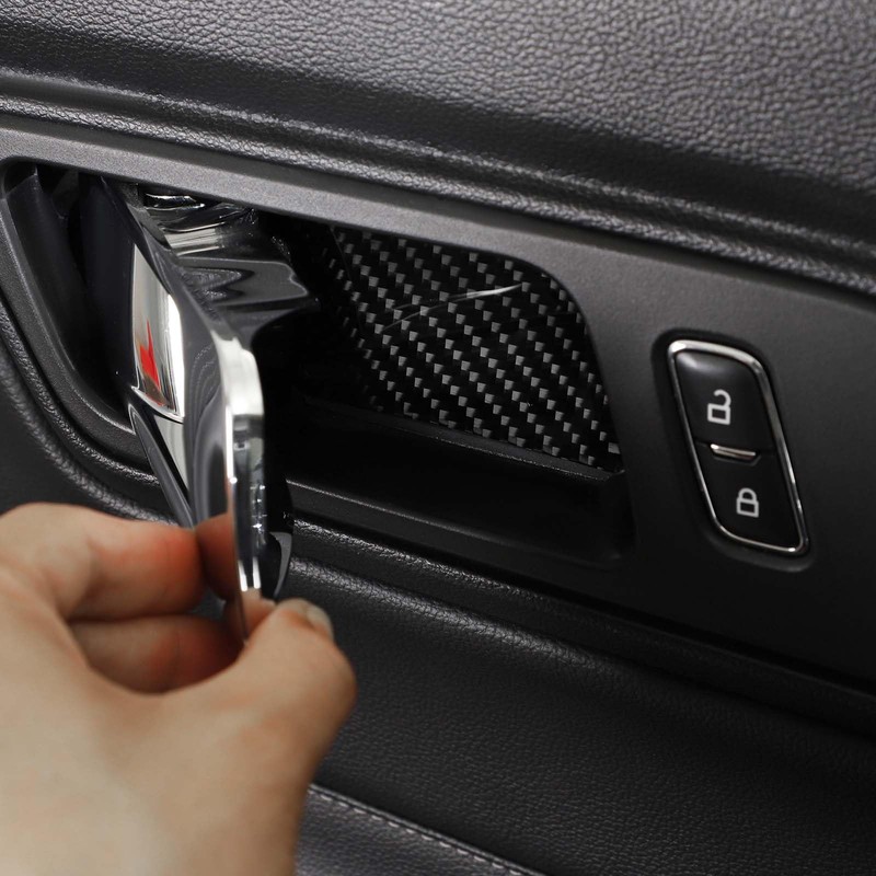 RT-TCZ for Mustang Carbon Fiber Inner Door Handle Bowl Trim
