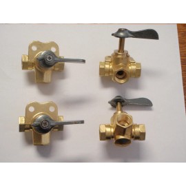 Seachoice SELECTOR VALVE FUEL TANK GAS OR DIESEL 20761 4 VALVES BRASS 2 TANKS 1 ENGINE