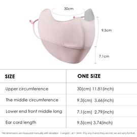 Neck Gaiter UPF 50+ UV Face Scarf Cover Summer Breathable Washable Reusable Pink