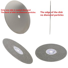 ChilternCasa 6 Inch Diamond Grinding Disc, Coated Flat Lap Disk Abrasive Wheel 1/2 Inch Arbor Hole Coarse Grit 60 for Polishing Lapping Granite Marble Gemstone, Rock, Glass,Tile,Tungsten