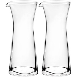 Sizikato 2 jarras de cristal transparente para café y leche, 8 onzas
