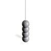 Pull Cord with Marble Effect Grey Pebble Handle, Ice White