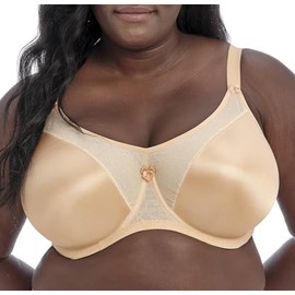 Goddess Women's Plus Size Yvette Seamless Banded Full Coverage Underwired Bra, Sand, 52DD