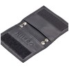HIIERO ID Card Holder Oval Window Leather with Metal Chain