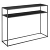 Crosley Furniture Braxton Metal Console Table, Matte Black