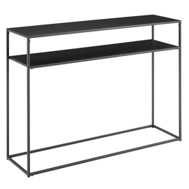 Crosley Furniture Braxton Metal Console Table, Matte Black