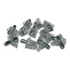 Pack of 12 Shelf Support Pegs - 5mm Clear Plastic