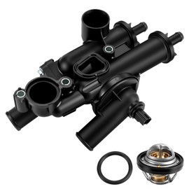 Engine Coolant Thermostat Housing Assembly Fits for 2007-2017 Jeep Compass, Patriot, 2007-2020 Dodge Journey, Caliber, Avenger, 2007-2014 Chrysler 200 2.0L 2.4L - Replaces 68003582AB, 902-319