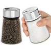 Salt and Pepper Shakers Set with Adjustable Pour Holes -