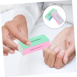 Minkissy 10pcs Washable Sponge Nail Files Multi-Function Nail Buffers with Four Sides for Natural and False Kit for Home and Salon Use