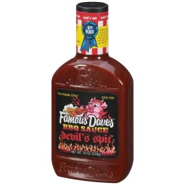 Famous Dave's Devil's Spit BBQ Sauce, 8 Pack - 19 oz Bottles, Extra Hot & Spicy