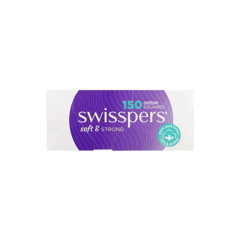 Swisspers Cotton Squares 150 Pack