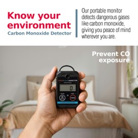 Sensorcon Inspector 2 Portable Carbon Monoxide Detector with Visual & Audio Alerts – Professional-Grade Digital CO Detector for Industrial & Commercial Applications