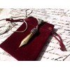 Pen Nib Necklace Pendant in Gold or Silver colour in
