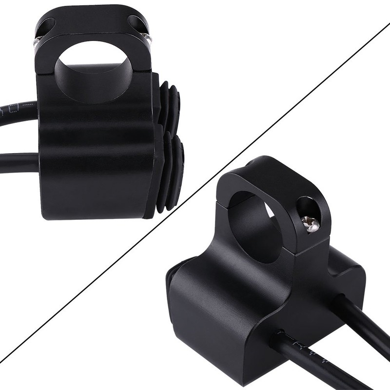 Motorcycle Handlebar Switch, 7/8" 22mm 12V 16A CNC Aluminum Alloy
