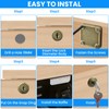 SDTC Tech Drawer Lock with Keys and Matching Screws Antique