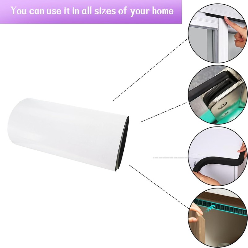 Qiveno Closed Cell Neoprene Foam Rubber Sheet with Adhesive -