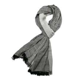 Shanlin Unisex Cotton Scarves for Men and Women (Light to Dark Grey)