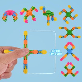 Ainiv 4 x Decompression Finger Gyroscopes, Fingertip Spin Toy, Sensory Fidget Spinner Toy, Transformable Mechanical Spinner Spinner Stress Relief Toy, Gift for Children/Adults