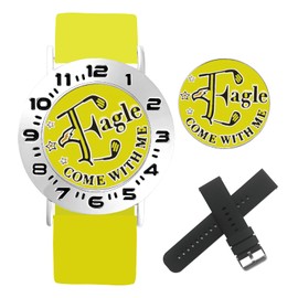 E TRUEE Golf Ball Marker with Golf Stroke Counter Bracelet, Eagle Ball Marker, Golf Score Counter, Golf Accessories, Golf Gifts for Men Golfers