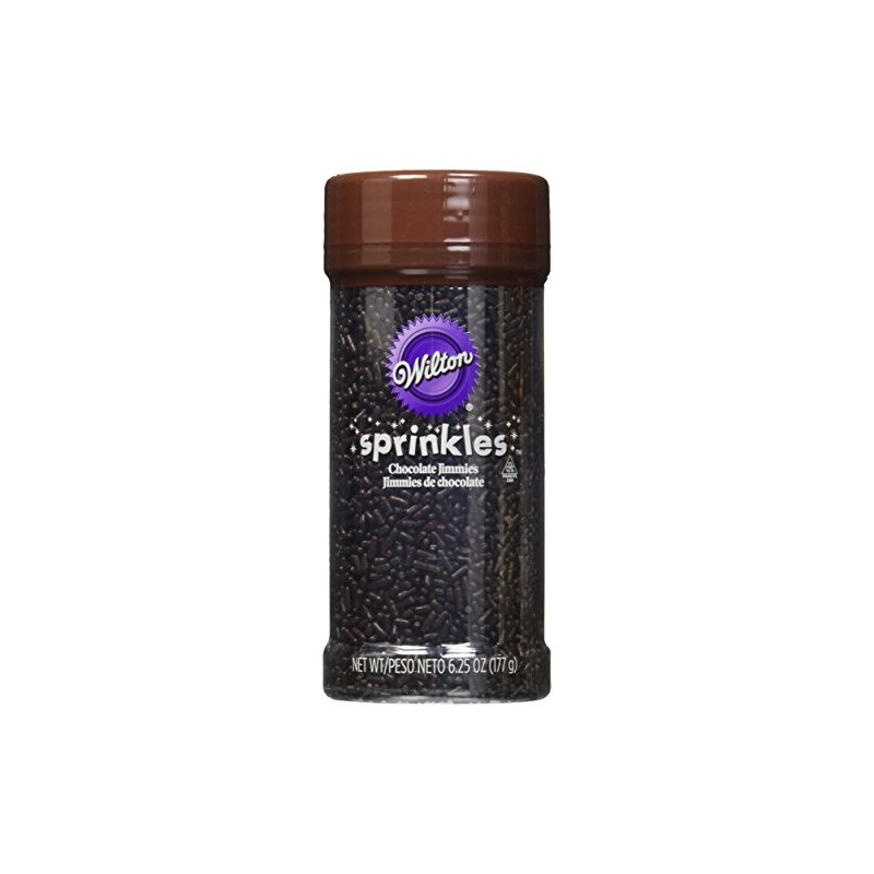 Wilton 710-168 Chocolate Jimmies Food Decorative, 6.25-Ounce