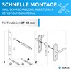 lockzz Estenfeld Door Handle Set Matt Black - Stainless Steel