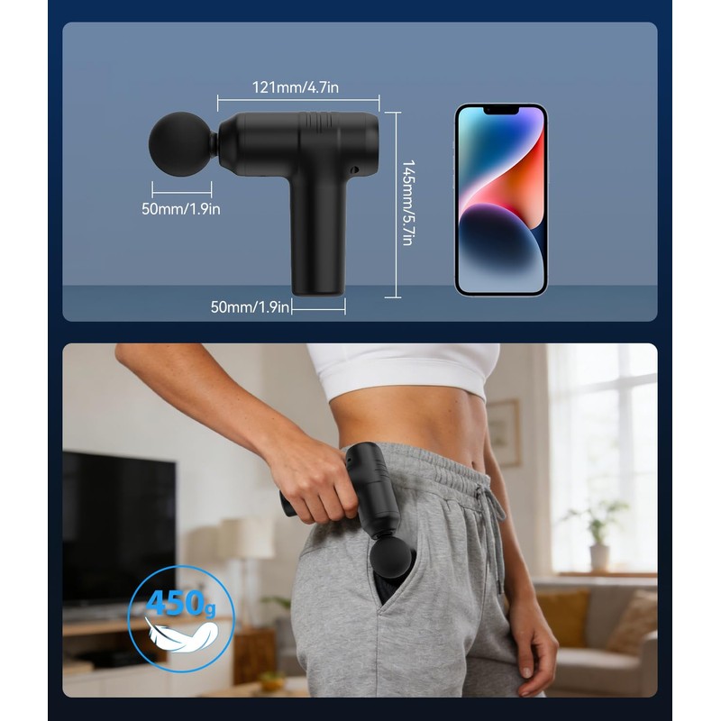 Mini Massage Gun, Fascia Gun, Mini Massager Massage Gun, 30
