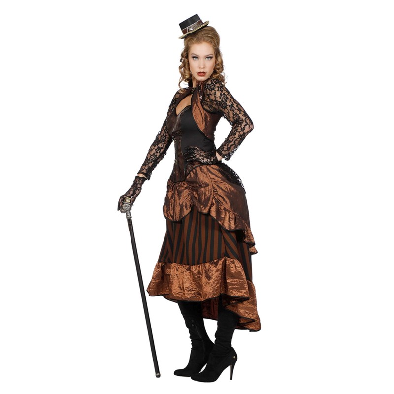 Retro Steampunk Costume Lady Victoria Dress Size 46